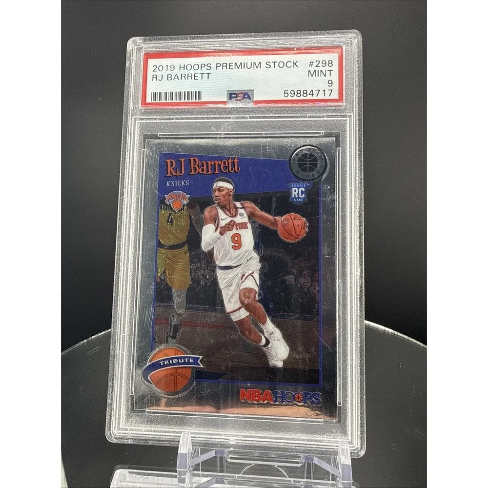 2019 Hoops Premium Stock Rj Barrett‎ ROOKIE #298  MINT 9 PSA New York Knicks